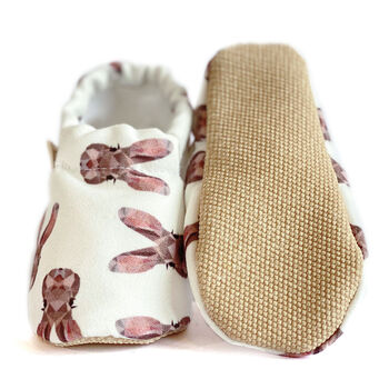 Bunny Cotton Moccasins For Babies And Toddlers, 4 of 4