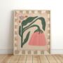 Resting Pink Flower Print, thumbnail 1 of 2