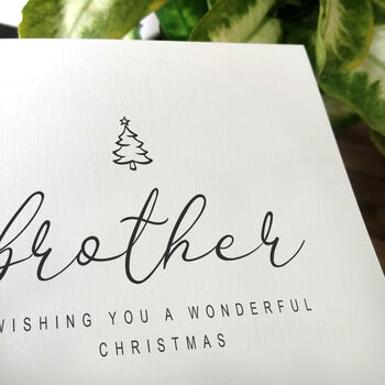 Brother Christmas Card, Personalised, 2 of 4
