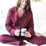 Organic Cotton Pyjamas Gift Personalised Custom Embroidery, thumbnail 5 of 5