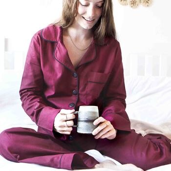 Organic Cotton Pyjamas Gift Personalised Custom Embroidery, 5 of 5