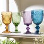 Luxury Embossed Coloured Wine Goblet Collection, thumbnail 1 of 8