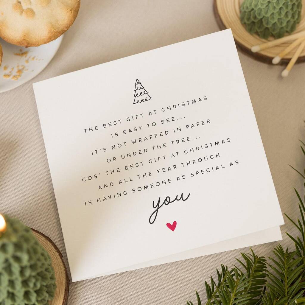 One I Love Christmas Card For Partner Personalised, 1 of 7