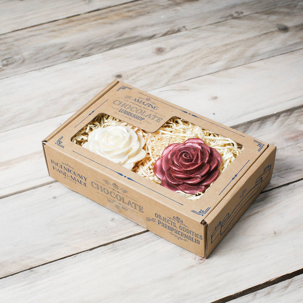 chocolate roses gift box by the amazing chocolate workshop ...