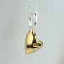 Devotion 18ct Gold Plated Heart Necklace, thumbnail 4 of 5