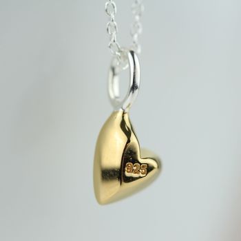 Devotion 18ct Gold Plated Heart Necklace, 4 of 5