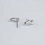 Sterling Silver Carrot Stud Earrings, thumbnail 4 of 5