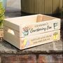 Personalised Flower Garden Gift Treat Hamper Crate, thumbnail 2 of 3
