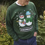 Funny Oasis Christmas Jumper, thumbnail 3 of 9