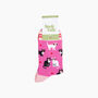 Cats In Love Bamboo Socks In Pink, thumbnail 4 of 4
