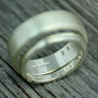 9ct White Gold Personalised Wedding Ring, 5mm Wide, thumbnail 4 of 4