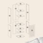 Tall Freestanding Bathroom Storage With Open Shelves, thumbnail 6 of 9