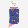 Women's French Bulldog Bamboo Dog Socks, thumbnail 4 of 4