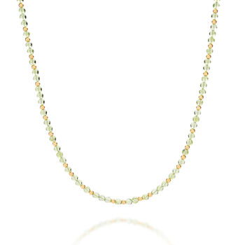 Jewel Bead Peridot Birthstone Necklace August, 3 of 4