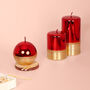Red Plain Candles By G Decor, thumbnail 1 of 5