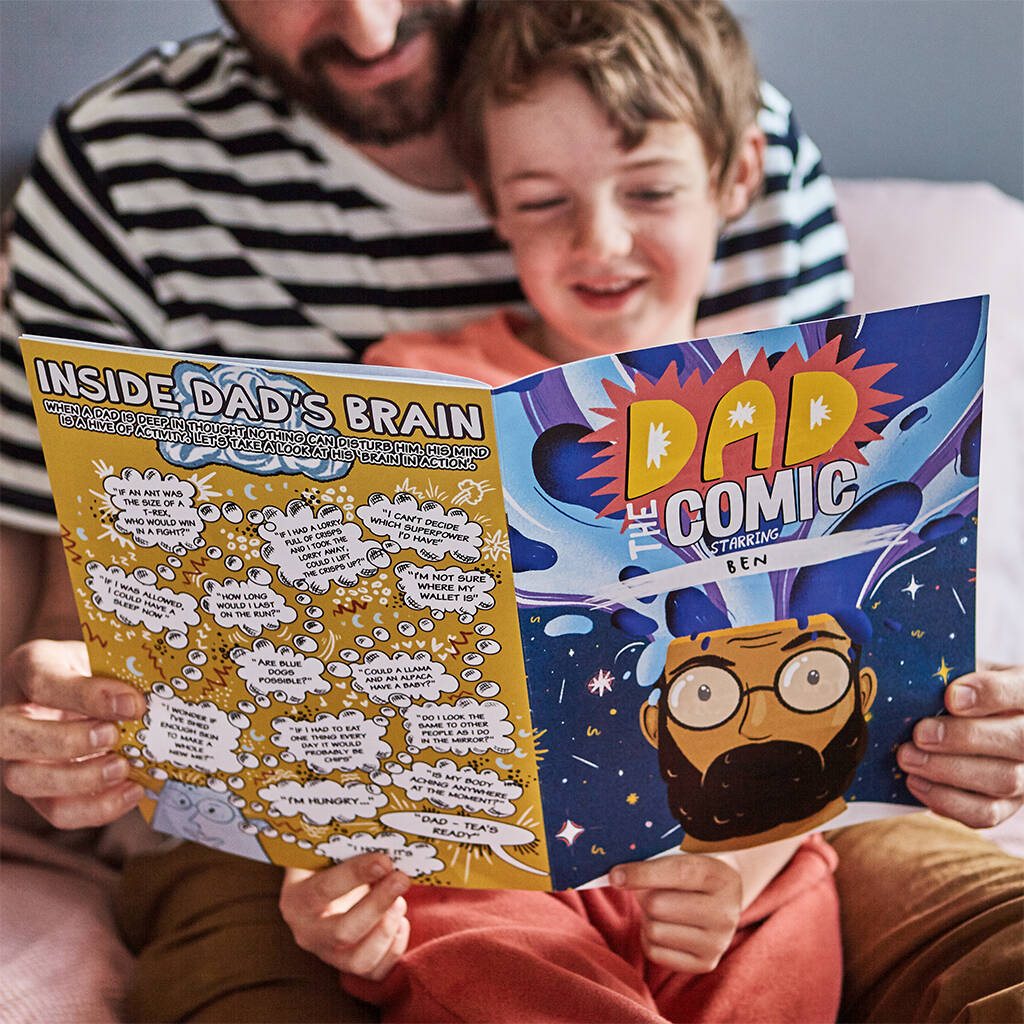 Dad 'The Comic' Personalised Comic For Dad, 1 of 11