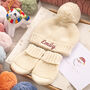 Personalised Baby’s First Christmas Blanket – Cosy Knit, thumbnail 3 of 12