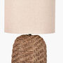 Brown Woven Seagrass Floor Lamp, thumbnail 5 of 8