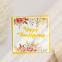 Floral Thanksgiving Card, thumbnail 4 of 4