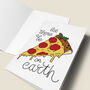 'Let There Be Pizza On Earth' Funny Christmas Card, thumbnail 5 of 5
