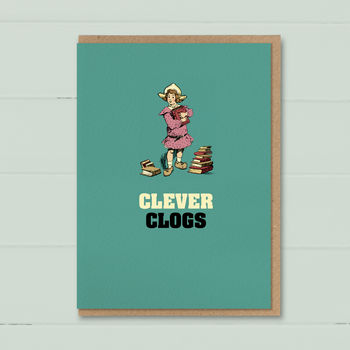 Congratulations Card ‘Well Done Clever Clogs’, 3 of 4