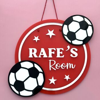 Football Personalised Children's Door Sign, 2 of 5