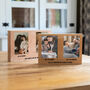 Personalised Photo Block With Two Photos And Message, thumbnail 2 of 5