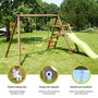 Figue Wooden Swing Set With Slide, thumbnail 3 of 11