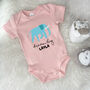 Elephant Dream Big Personalised Jungle Babygrow, thumbnail 3 of 8