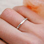 Personalised Initial Silver Mini Stacking Signet Ring, thumbnail 1 of 7