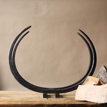 Forged Iron Log Store 'Long Horn', 6 of 9
