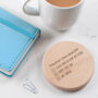 Personalised Teacher Definition Drinks Coaster, thumbnail 5 of 9