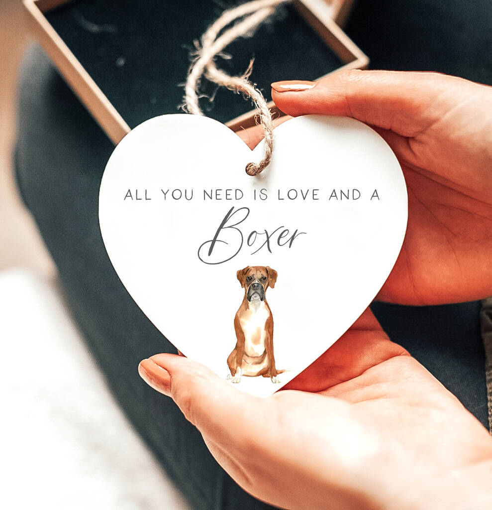 'Love And A Boxer' Dog Lover Gift