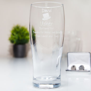 Personalised Usher Pint Glass, 3 of 5
