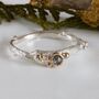 Rose Cut Diamond Twig Ring, Silver And Solid Gold, thumbnail 5 of 11