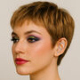 Sterling Silver Double Circle Topaz Ear Cuffs, thumbnail 1 of 8