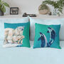 Orca Arctic Animals Cushion Cover, thumbnail 3 of 10