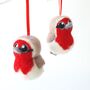 Needle Felted Robin Christmas Decoration, thumbnail 8 of 8