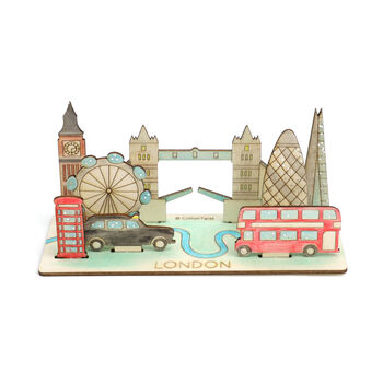 Personalised Make Your Own London Scene Craft Kit, 3 of 9