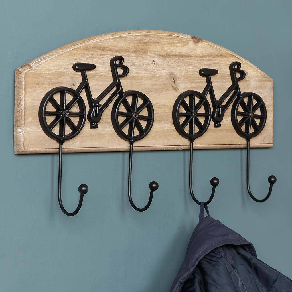 Personalised Wall Mounted Bicycle Hook Board By Dibor ...