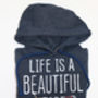 'Life Is A Beautiful Ride' Graphic Hoodie, thumbnail 3 of 4
