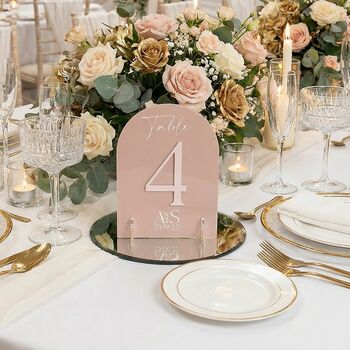 Manhattan Acrylic Wedding Table Plan, 9 of 10