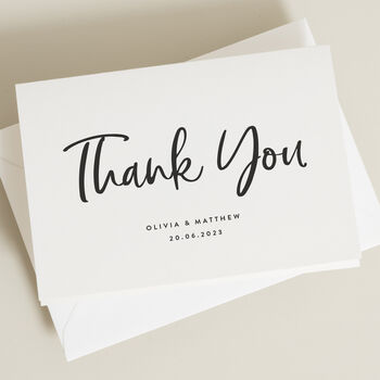 Pack Of Personalised Thank You Card, 3 of 4