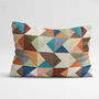 Multicoloured Abstract Geometric Block Print Cushion Cover, thumbnail 9 of 12