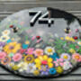 Personalised Slate House Number, Floral House Sign, thumbnail 5 of 12