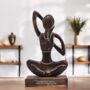 Yoga Lover Gift Wooden Statue, thumbnail 5 of 8