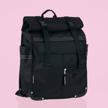 Rolltop Backpack Pannier Black Eco, 2 of 4