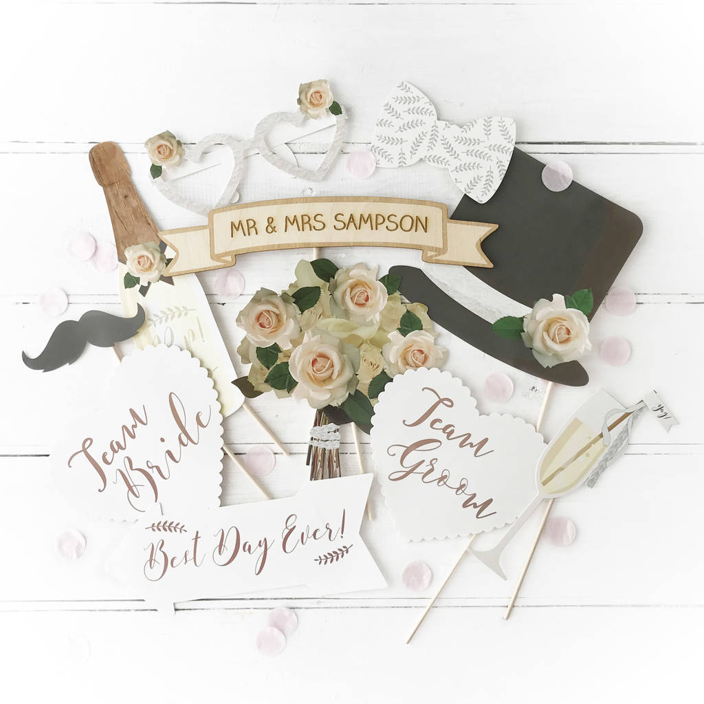 personalised wedding props