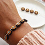 Personalised Family Initial Wooden Bead Bracelet, thumbnail 2 of 5