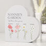 Personalised Flower Of The Month Family Heart Ornament, thumbnail 7 of 7